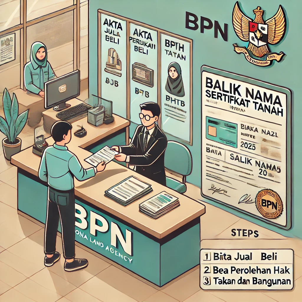Biaya Balik Nama Sertifikat Tanah 2025 Lengkap dengan Prosedurnya